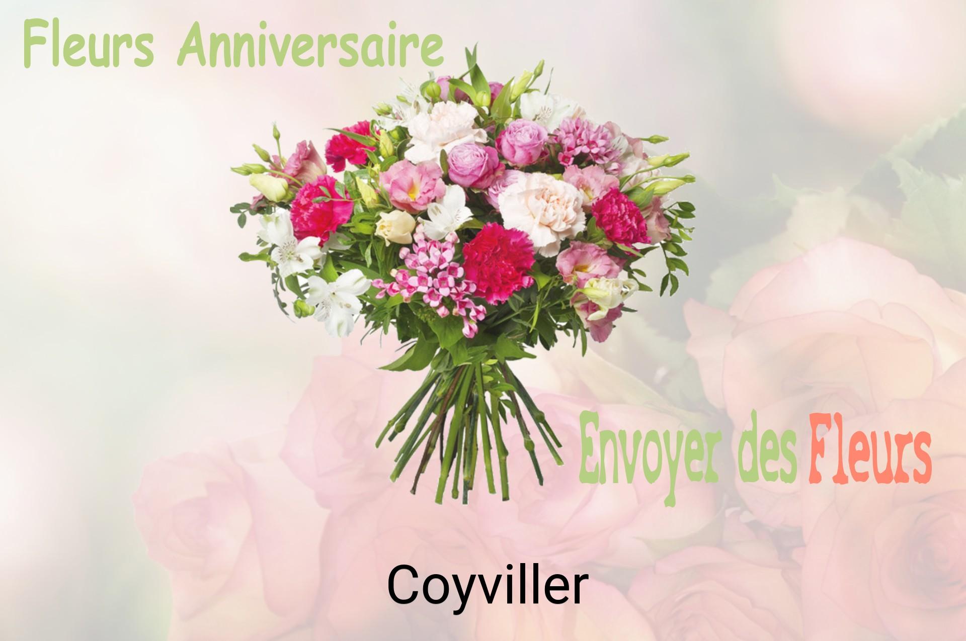Bouquet de fleurs d’anniversaire livré à Coyviller