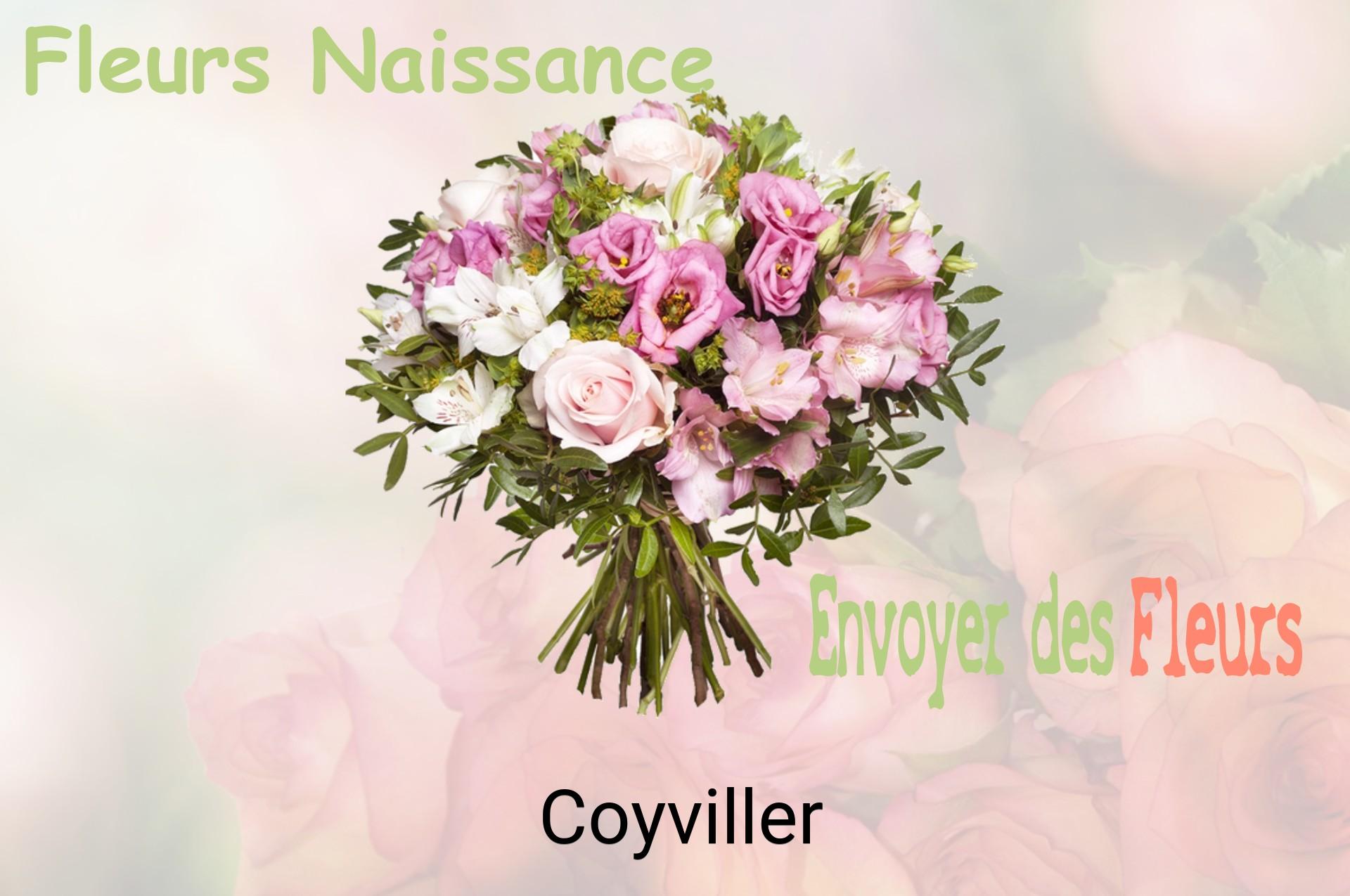 Bouquet de fleurs de naissance livré à Coyviller